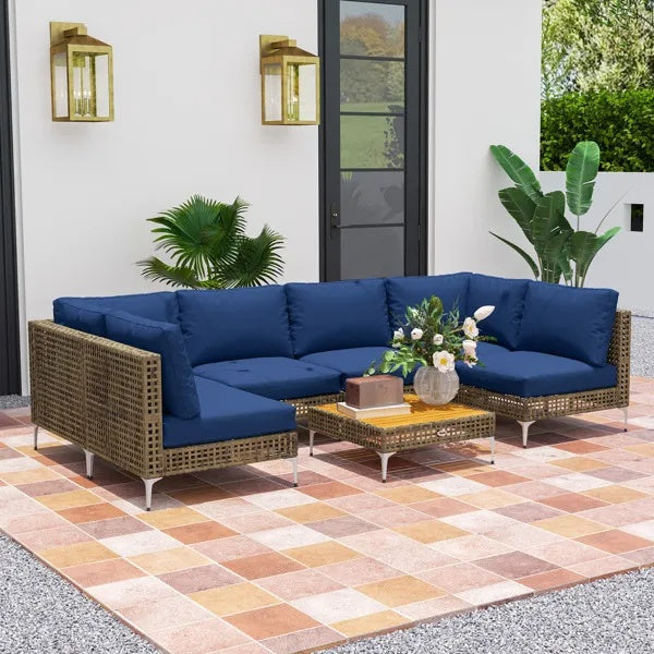 Modular Wicker Patio Set