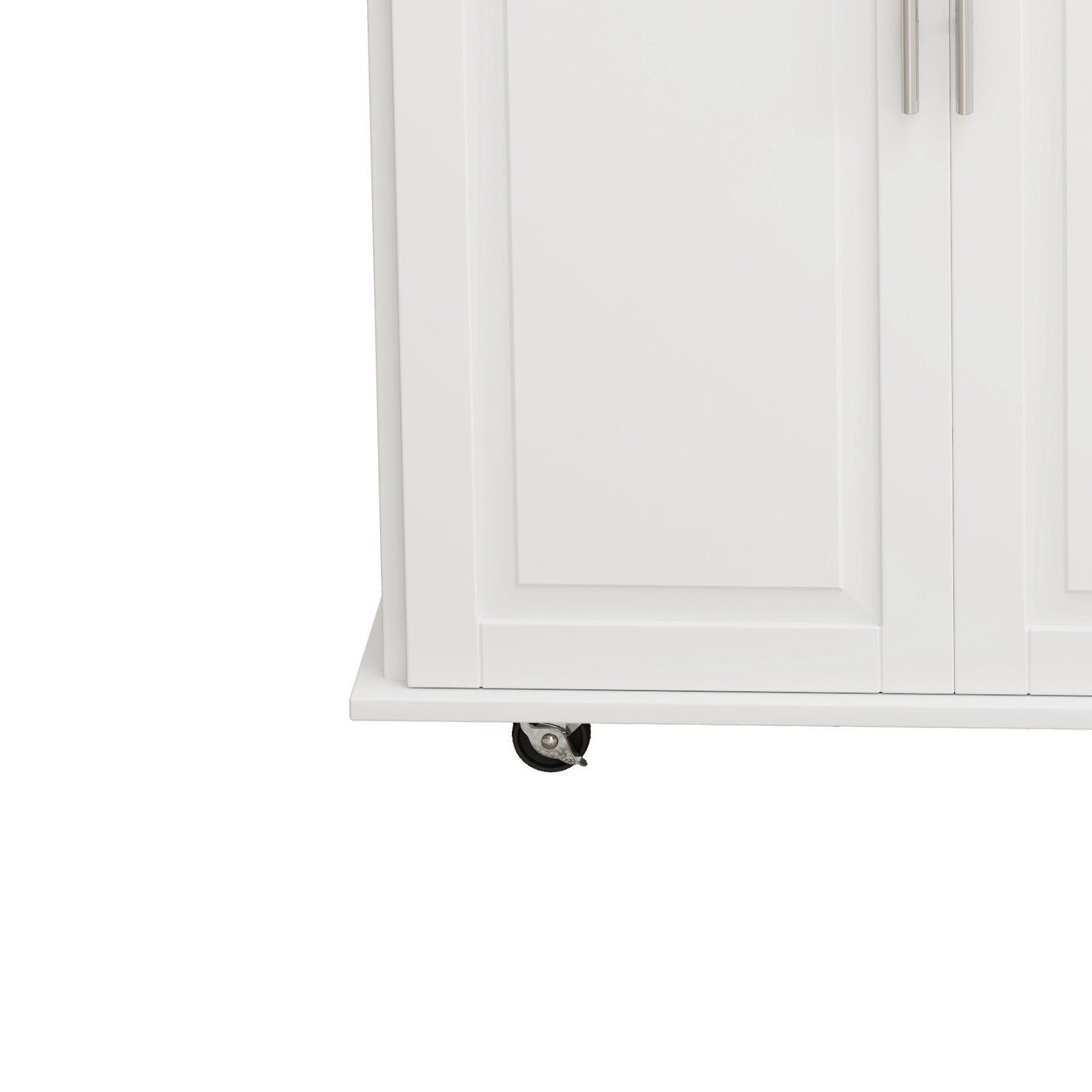 Carrito de Isla de Cocina con Gabinete, 3 Cajones, Estante para Especias, Estante para Toallas, 43.31 de Ancho