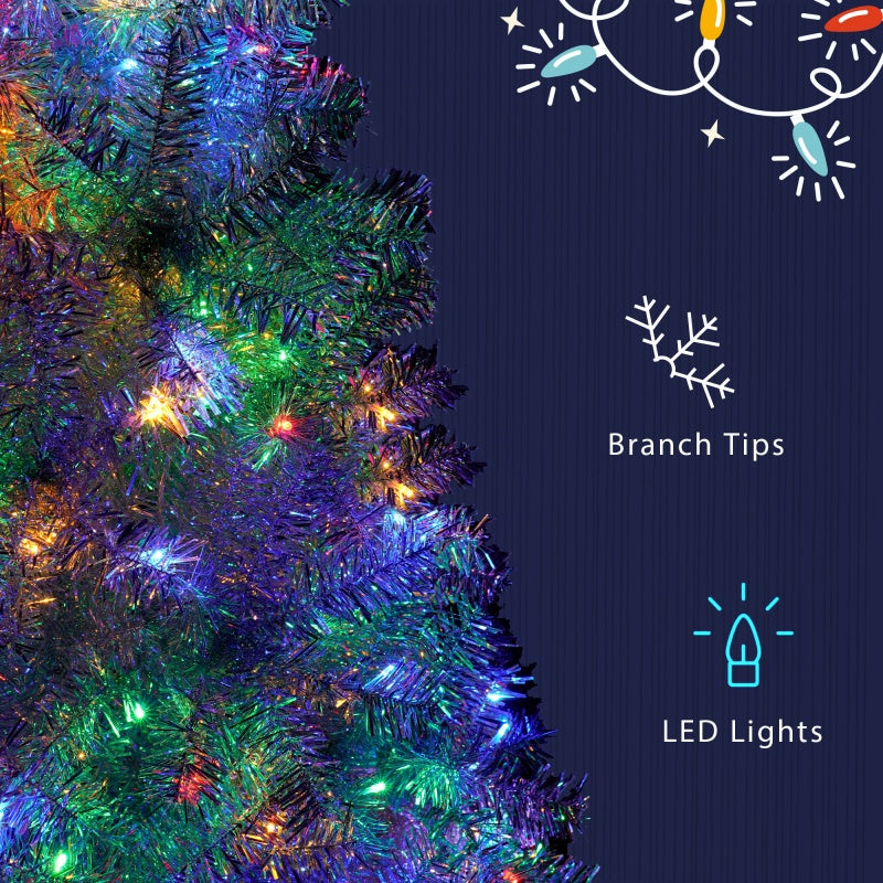 Silver Pre-Lit Christmas Tree
