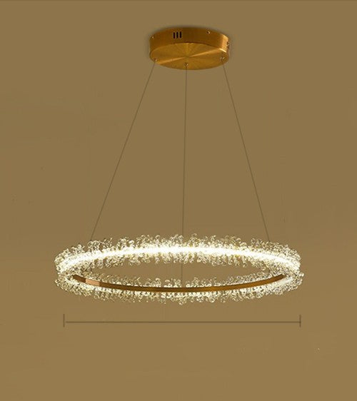 Gold Crystal Chandelier Electroplated 900mm Remote