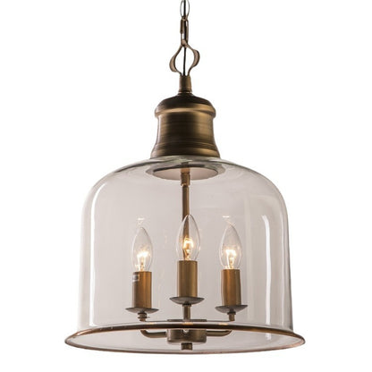 Retro Retro Simple Personality Transparent Glass Chandelier