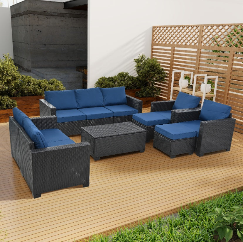 Gray Modular Patio Set