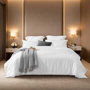 White Microfiber Duvet Set