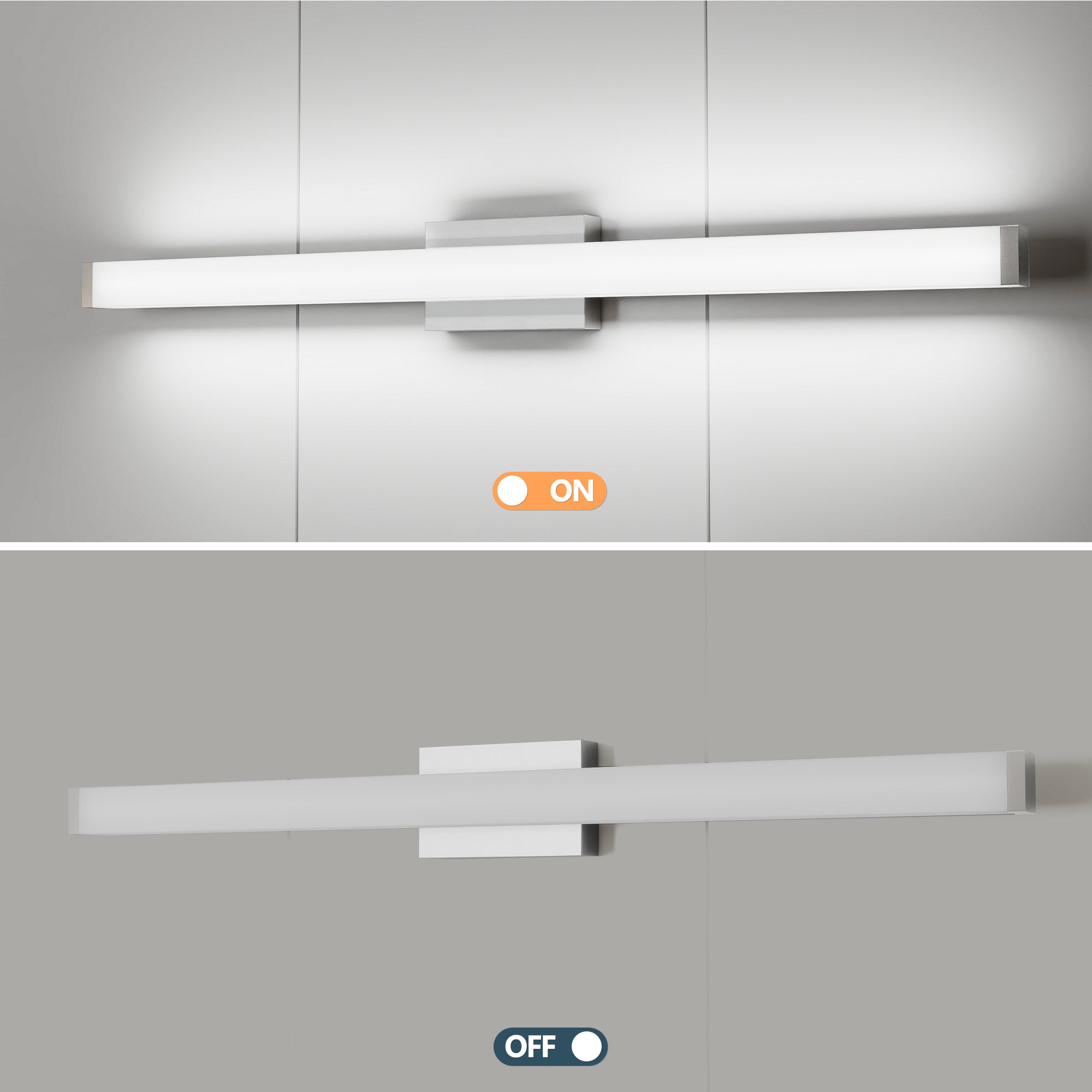 Nickel Contemporary Vanity Light