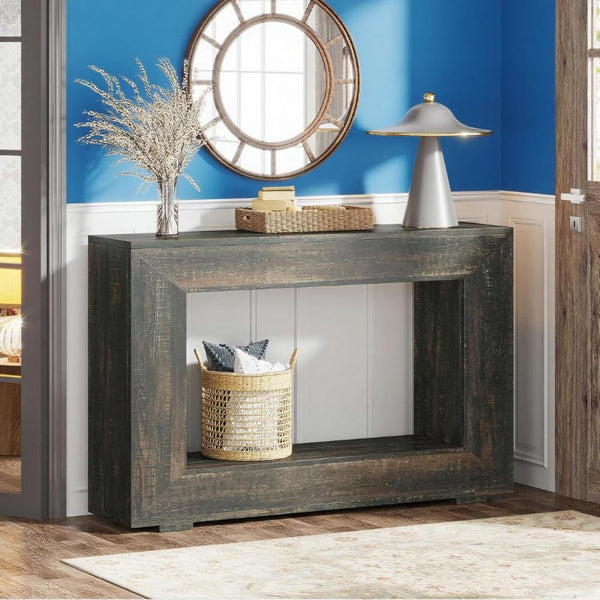 Farmhouse Wood Console Table