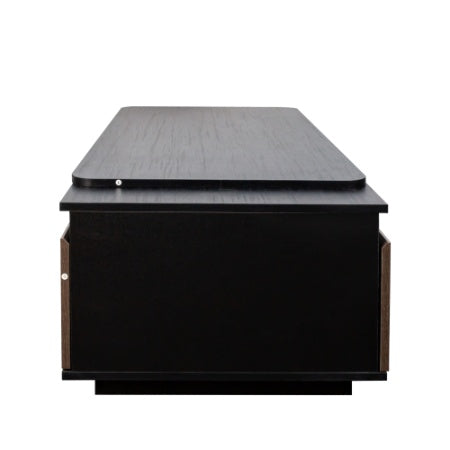 Mesa de Centro Extensible, Mesa de Centro de Madera con Longitud Ajustable y 2 Cajones de Almacenamiento para la Sala de Estar, Mesa Central Rectangular Grande y Larga