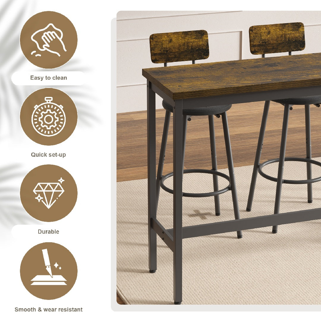 Grey Industrial Dining Set