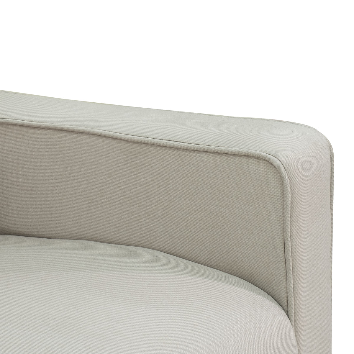 Wingback Recliner Chair Manual Rocking Sofa 360° Swivel Glider with Button Tufted