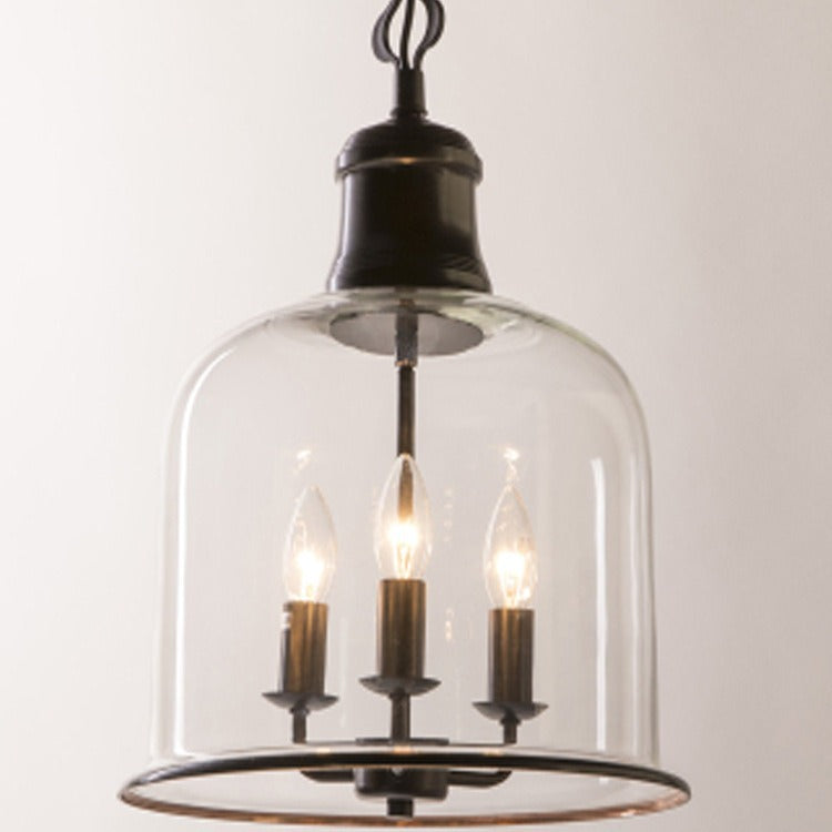 Retro Retro Simple Personality Transparent Glass Chandelier