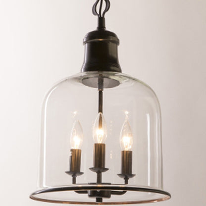 Retro Retro Simple Personality Transparent Glass Chandelier