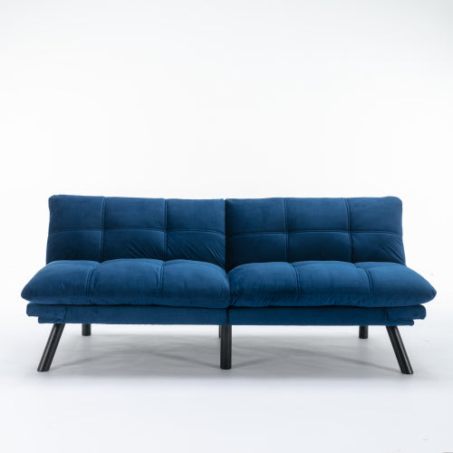 Sofá Cama Moderno Plegable Convertible en Azul Marino