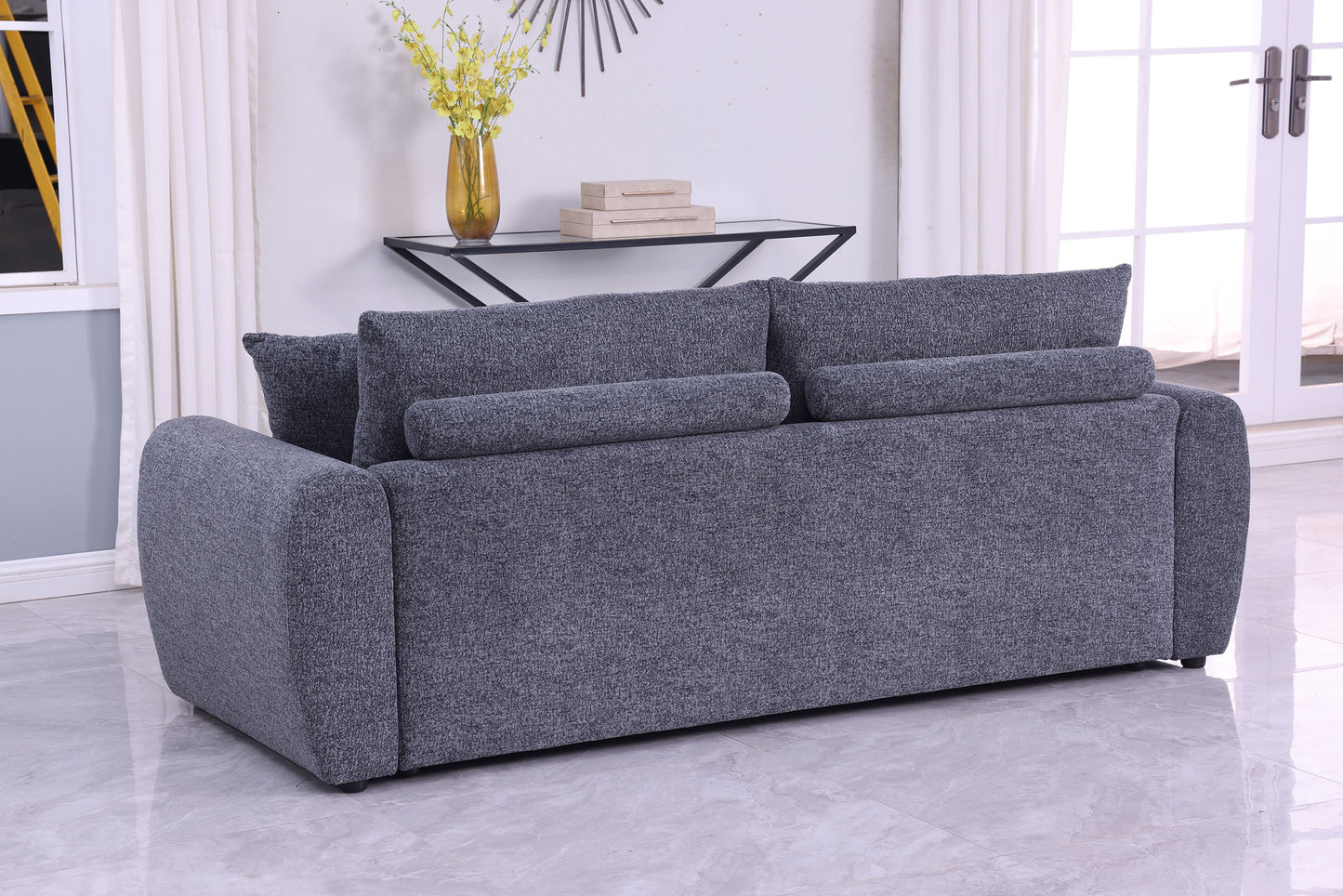 Modern Minimalist Comfortable Fabric GREY Sofa
