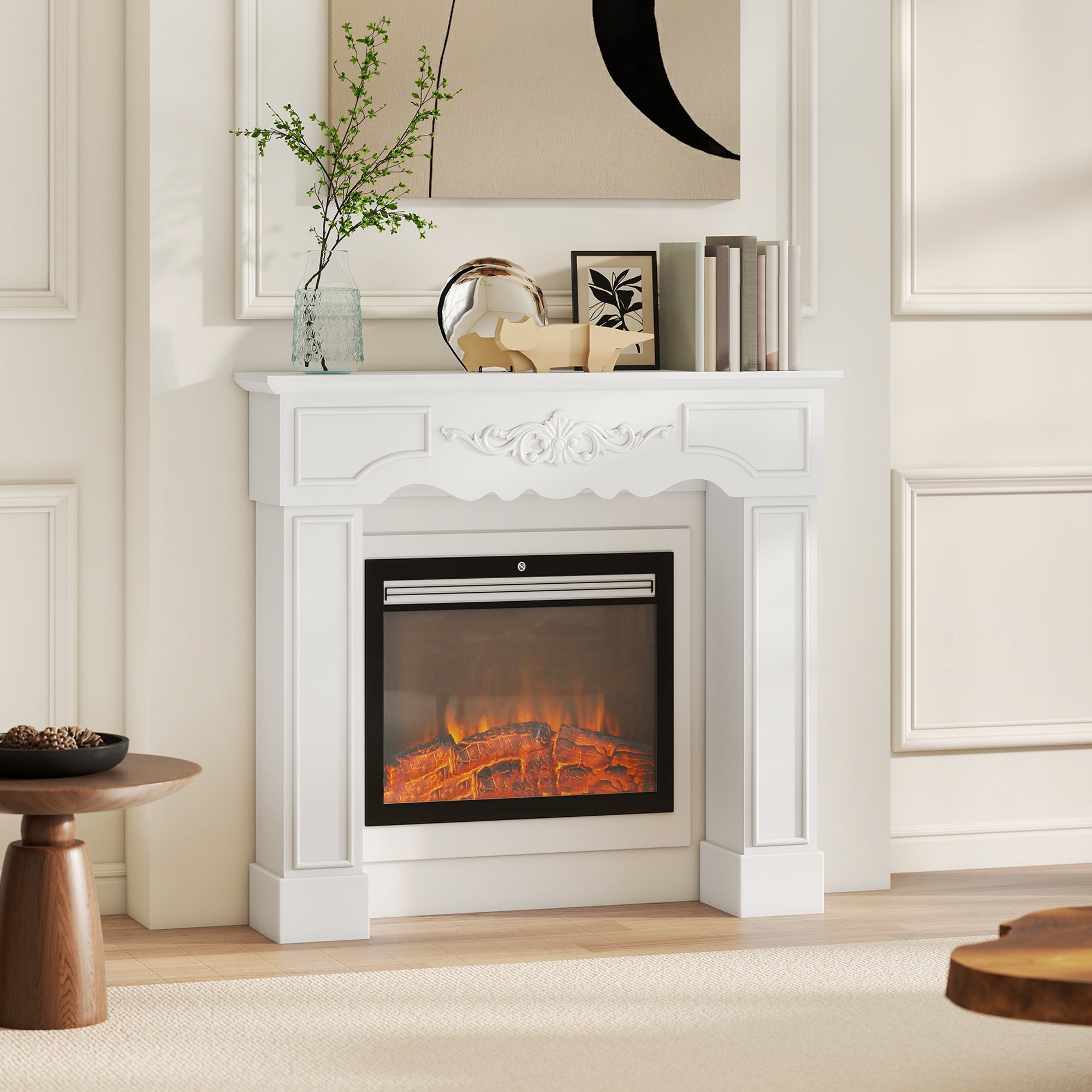 Baroque Decorative Fireplace Mantel