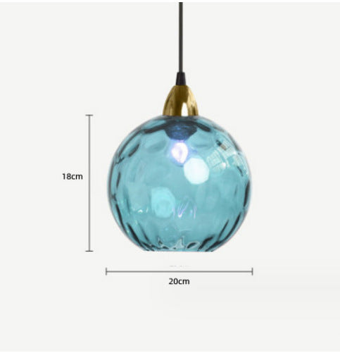 Modern Minimalist Lamp Bedroom Creative Glass Chandelier