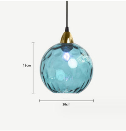 Modern Minimalist Lamp Bedroom Creative Glass Chandelier