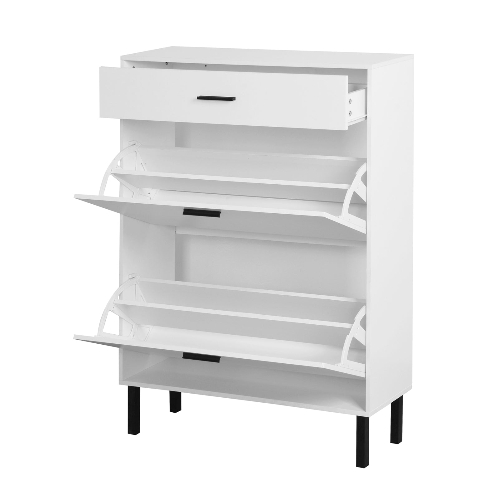 White Shoe Cabinet Organizer