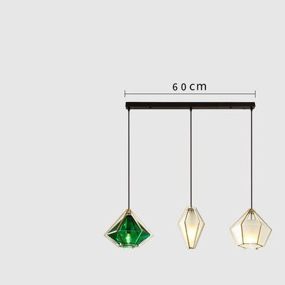 Postmodern Stained Glass Dining Room Chandelier