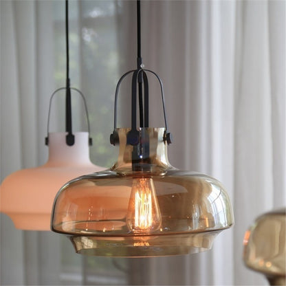 Retro Industrial Style Lighting Bar Glass Chandelier