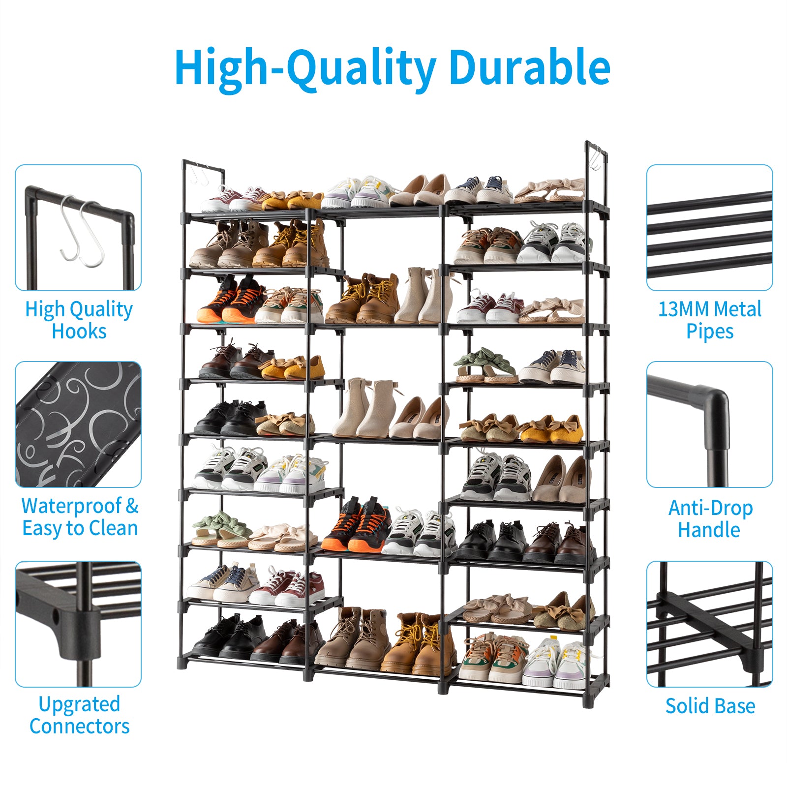 Wooden Entryway Shoe Rack