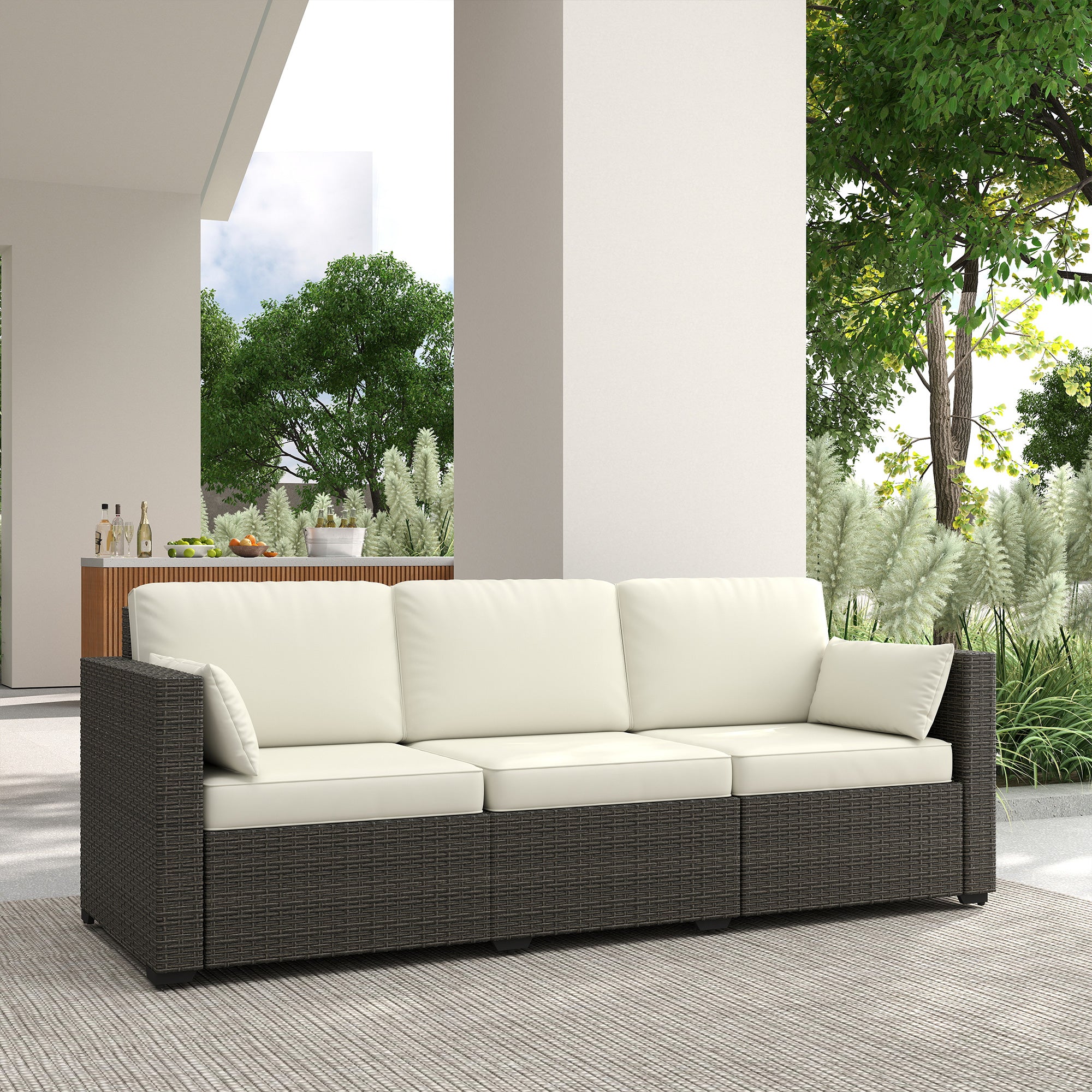 PE Rattan Outdoor Sofa