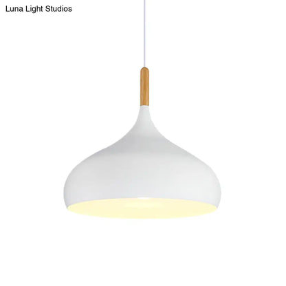 ديكوربايتس™ إضاءة معلقة على شكل دمعة بعرض 9.5 بوصة/12.5 بوصة/14 بوصة على الطراز الشمالي، مصباح معلق معدني واحد باللون الأسود/الأبيض/الذهبي