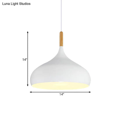 ديكوربايتس™ إضاءة معلقة على شكل دمعة بعرض 9.5 بوصة/12.5 بوصة/14 بوصة على الطراز الشمالي، مصباح معلق معدني واحد باللون الأسود/الأبيض/الذهبي