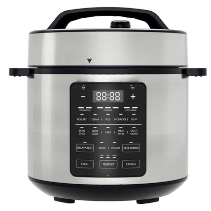 9 In 1 Electric Pressure Cooker, Warmer & Sterilizer, Saute, Slow Cooker, Rice Cooker, Multi-Functional Smart Pot - Decorbites