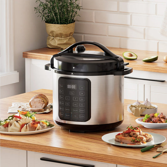 9 In 1 Electric Pressure Cooker, Warmer & Sterilizer, Saute, Slow Cooker, Rice Cooker, Multi-Functional Smart Pot - Decorbites