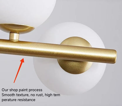 9-Light Modern Black LED Chandelier - Chandelier