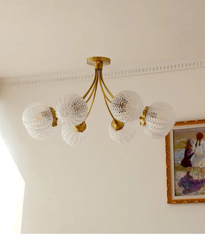 Lámpara de techo con bola de cristal DecorBites™: Lámpara moderna nórdica para salón, comedor o dormitorio