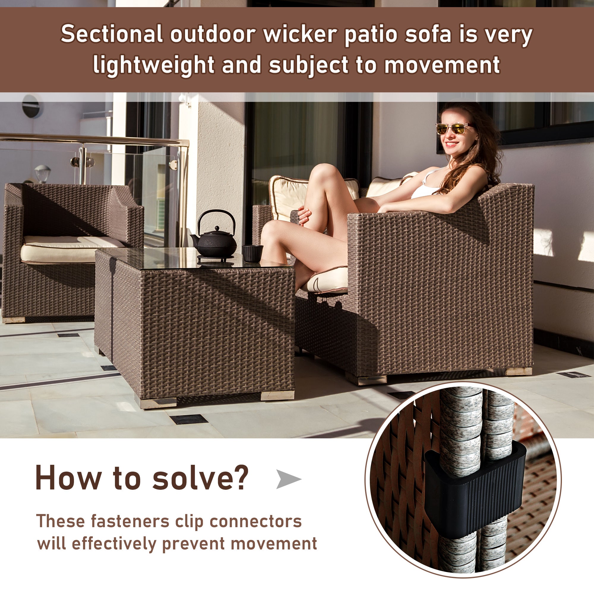 Outdoor Sectional Connectors