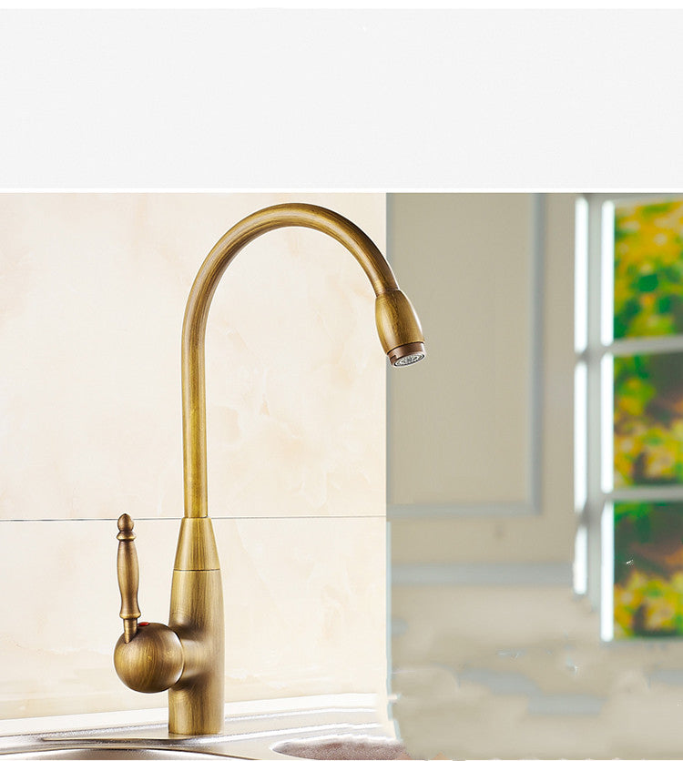Brass Single Handle Kitchen Faucet