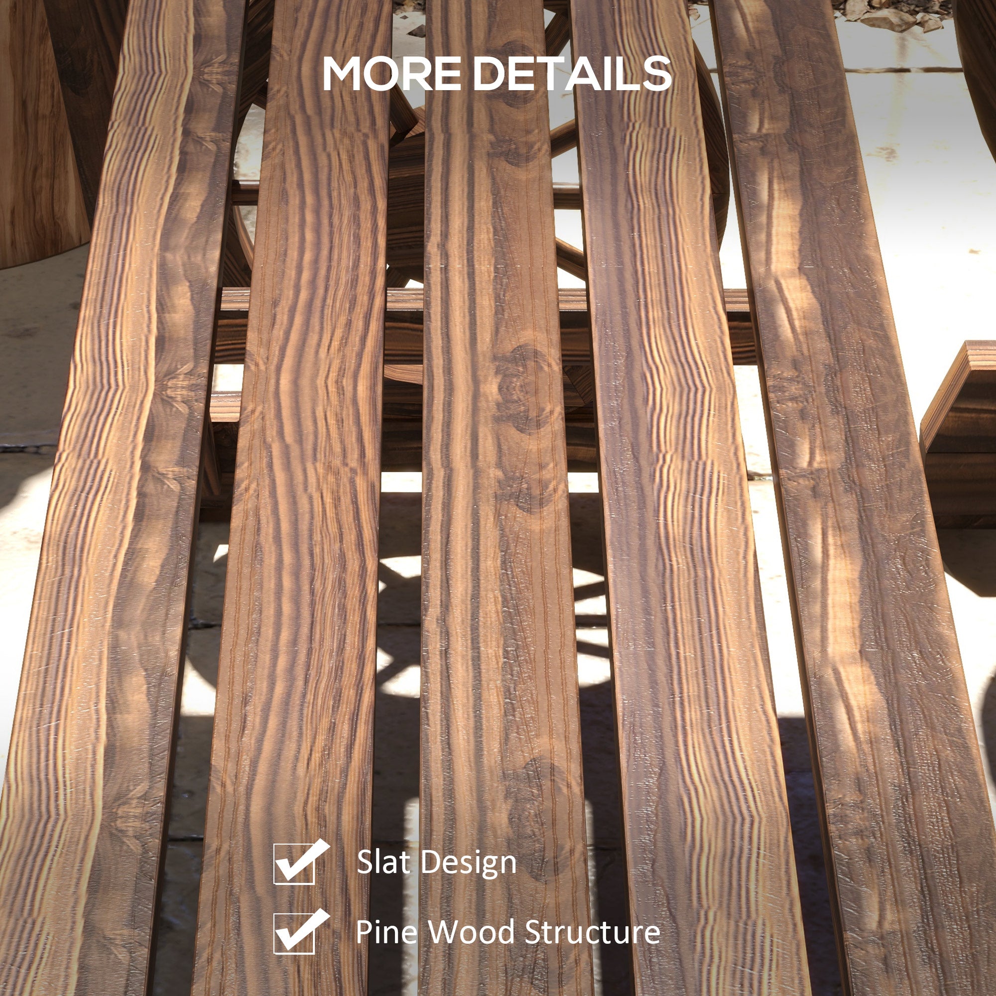 Carbonized Rustic Patio Set