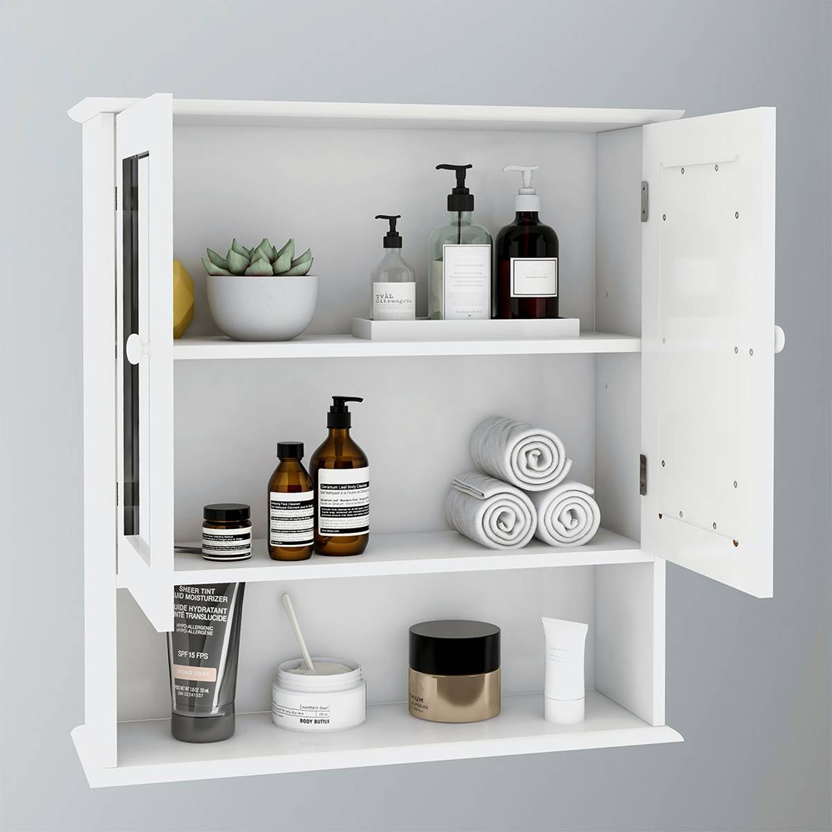 Mirror Door Wall Cabinet