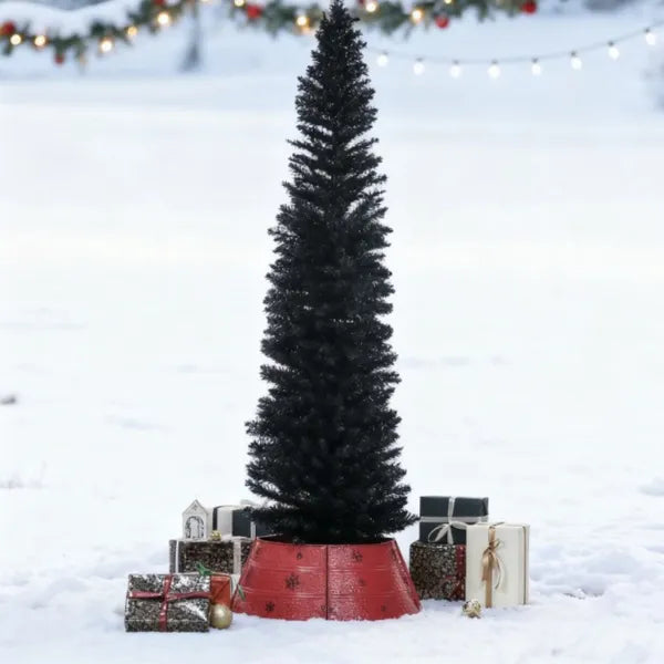 Pencil Christmas Tree With Sturdy Base, Perfect For Modern Holiday Decor