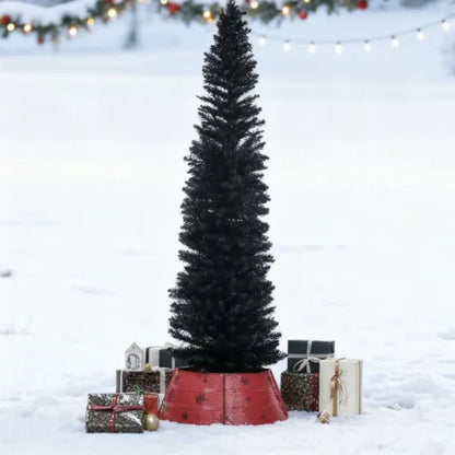 Pencil Christmas Tree With Sturdy Base, Perfect For Modern Holiday Decor