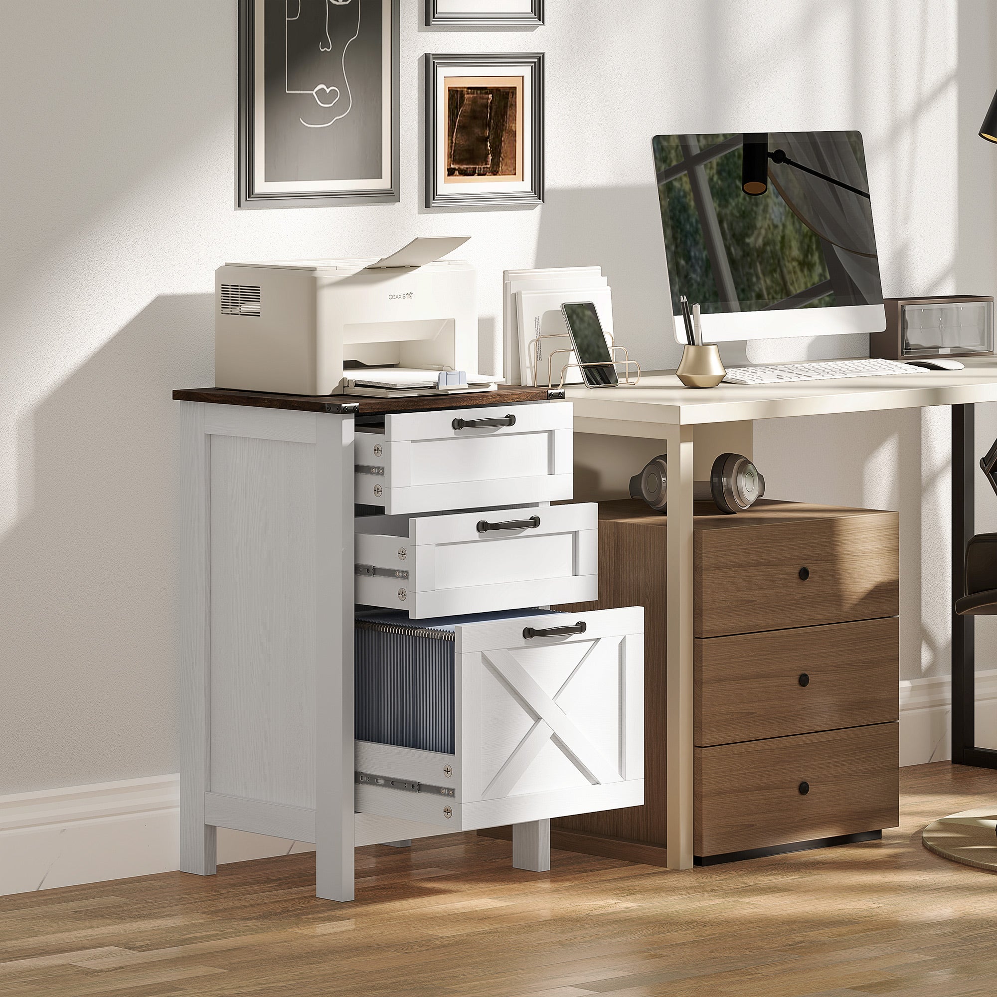 Rustic Farmhouse File Cabinet