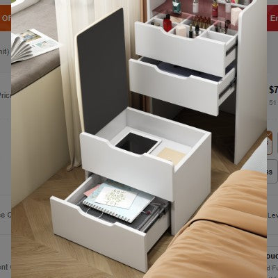 Modern White Vanity Desk