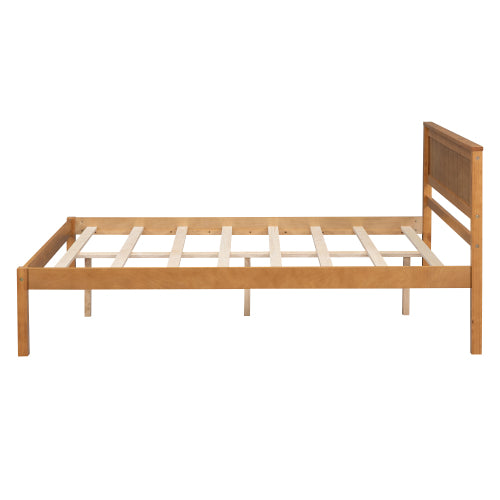 Oak Wood Platform Bed