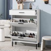 White Shoe Cabinet Organizer
