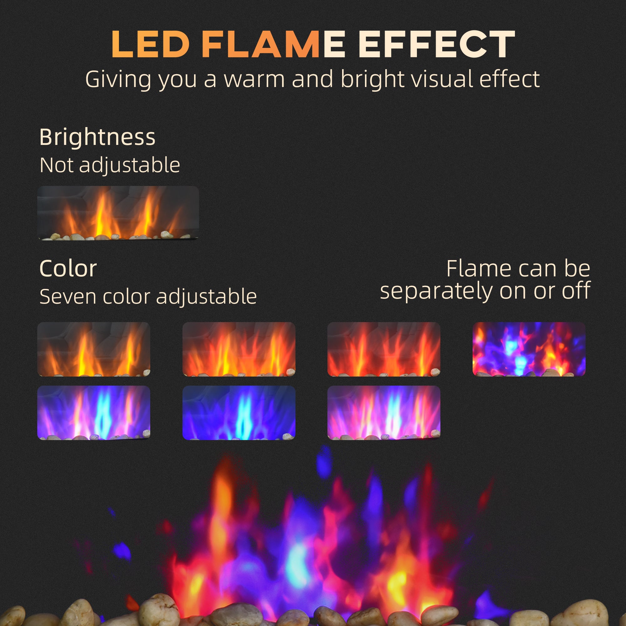 Wall-Mounted Electric Fireplace