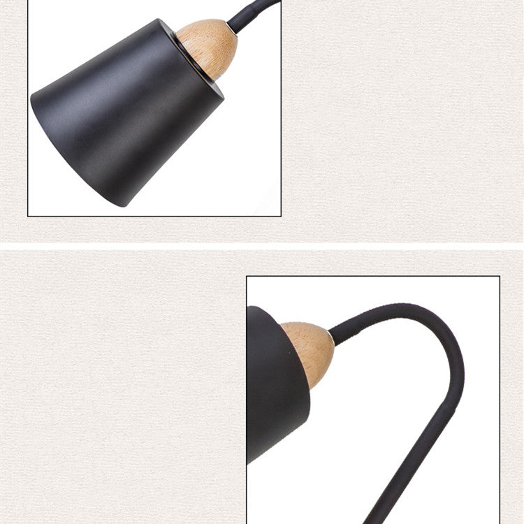 Black Double Head Floor Lamp