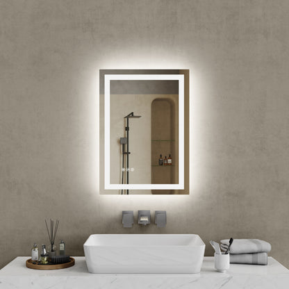 20 Inch X 28 Inch LED Bathroom Mirror