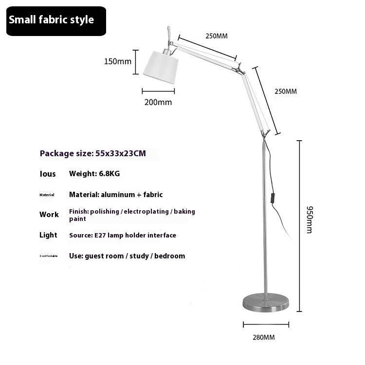 Creative LED Floor Lamp Living Room Bedroom Aluminum Table Lamp