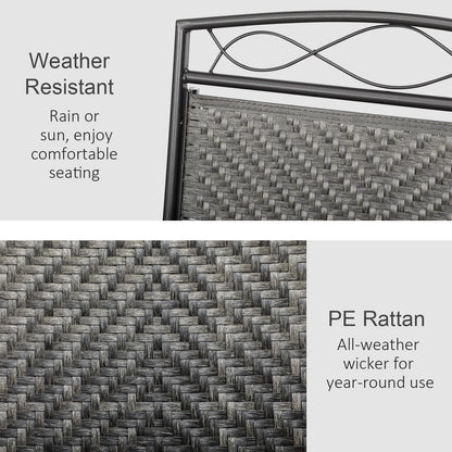 Set of 2 Outdoor Glider Chairs