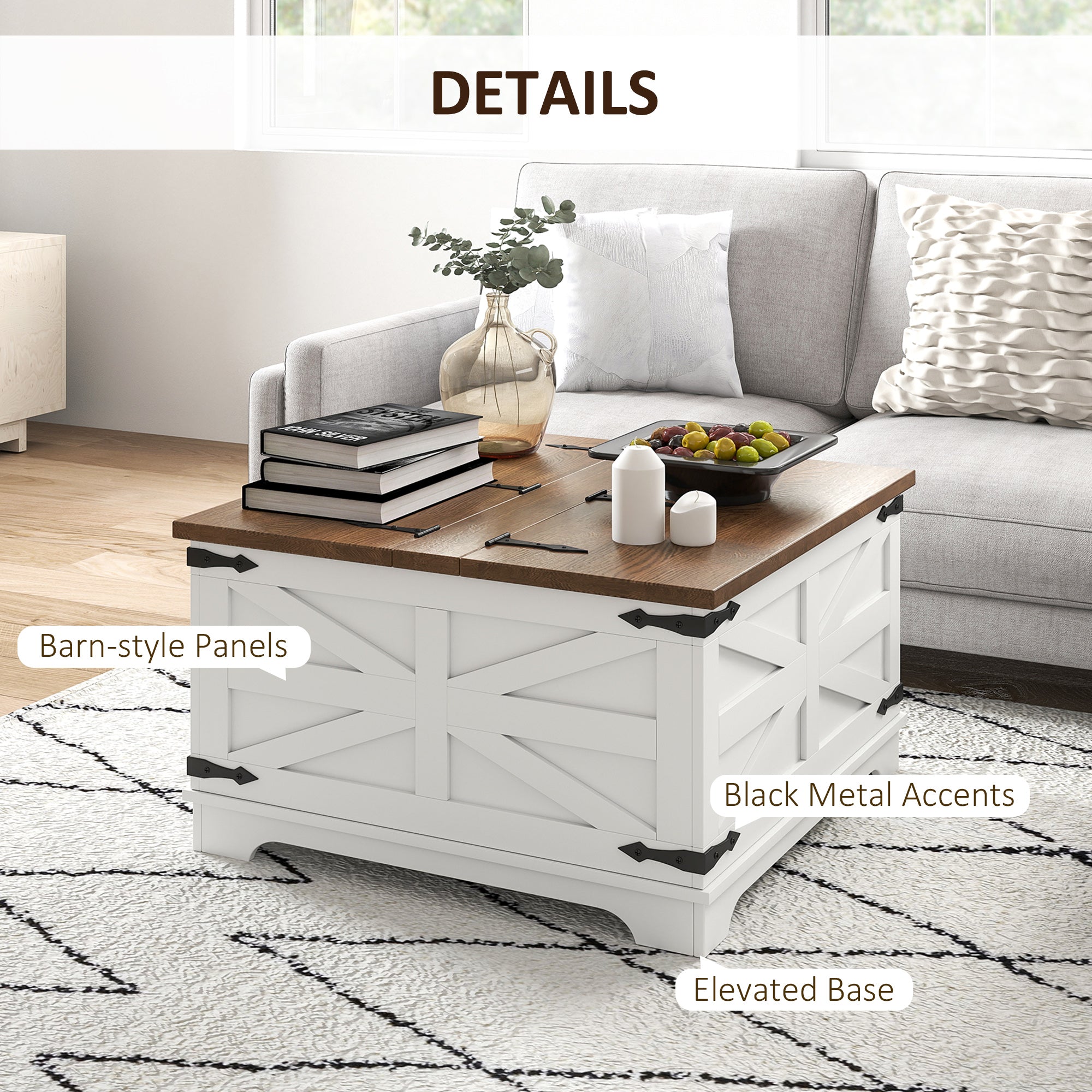 Rustic Wood Coffee Table