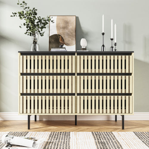 Natural Black Storage Cabinet