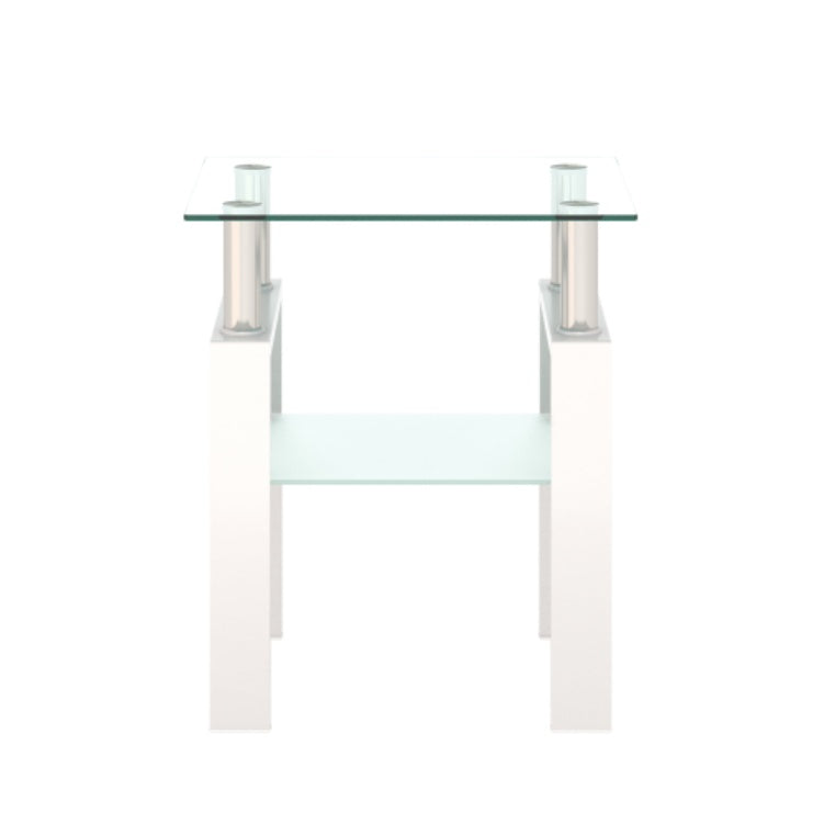 White Glass Coffee Table