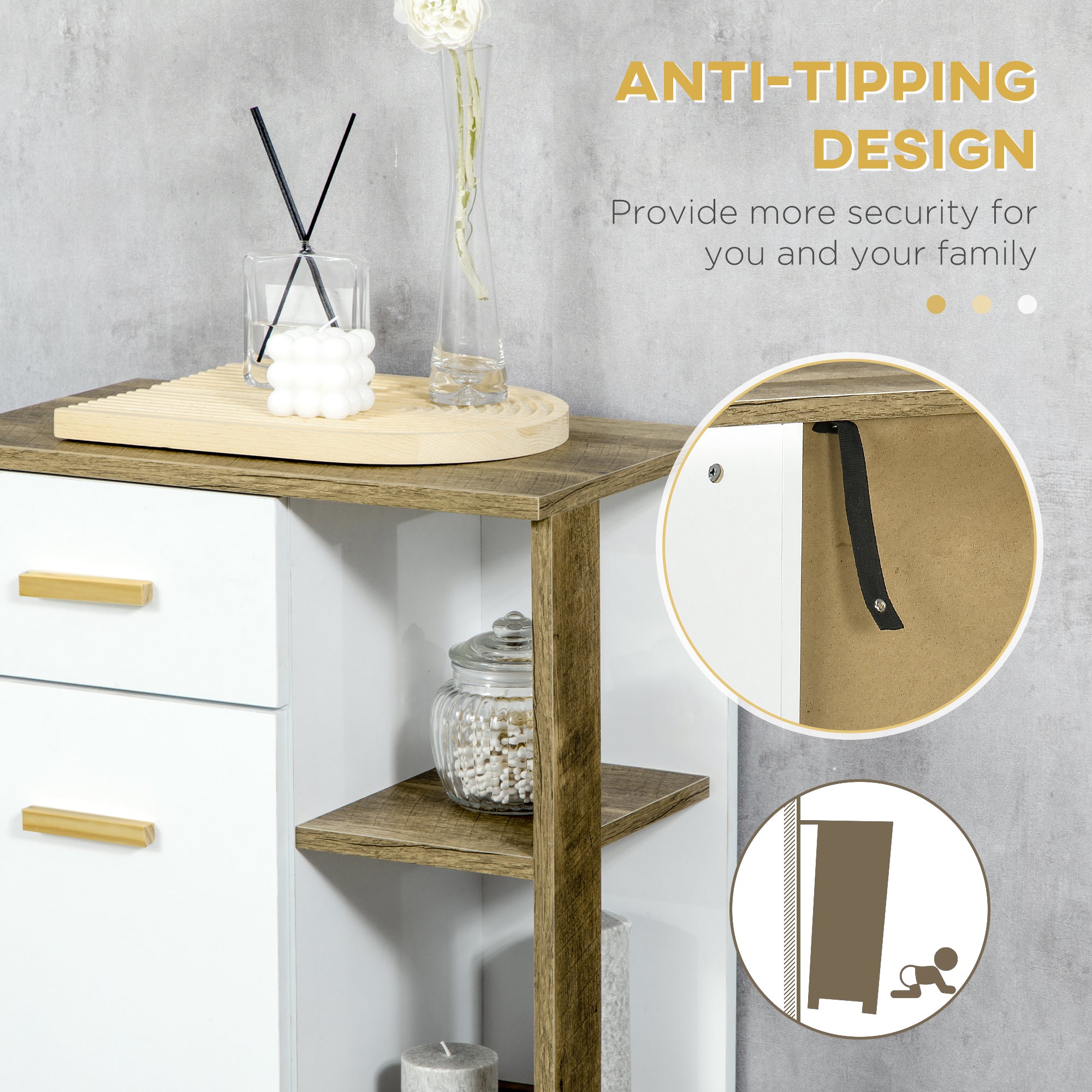 White Nordic Floor Cabinet