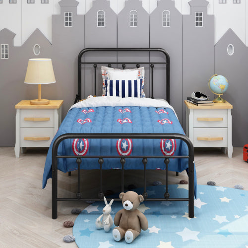 Twin Victorian Metal Bed